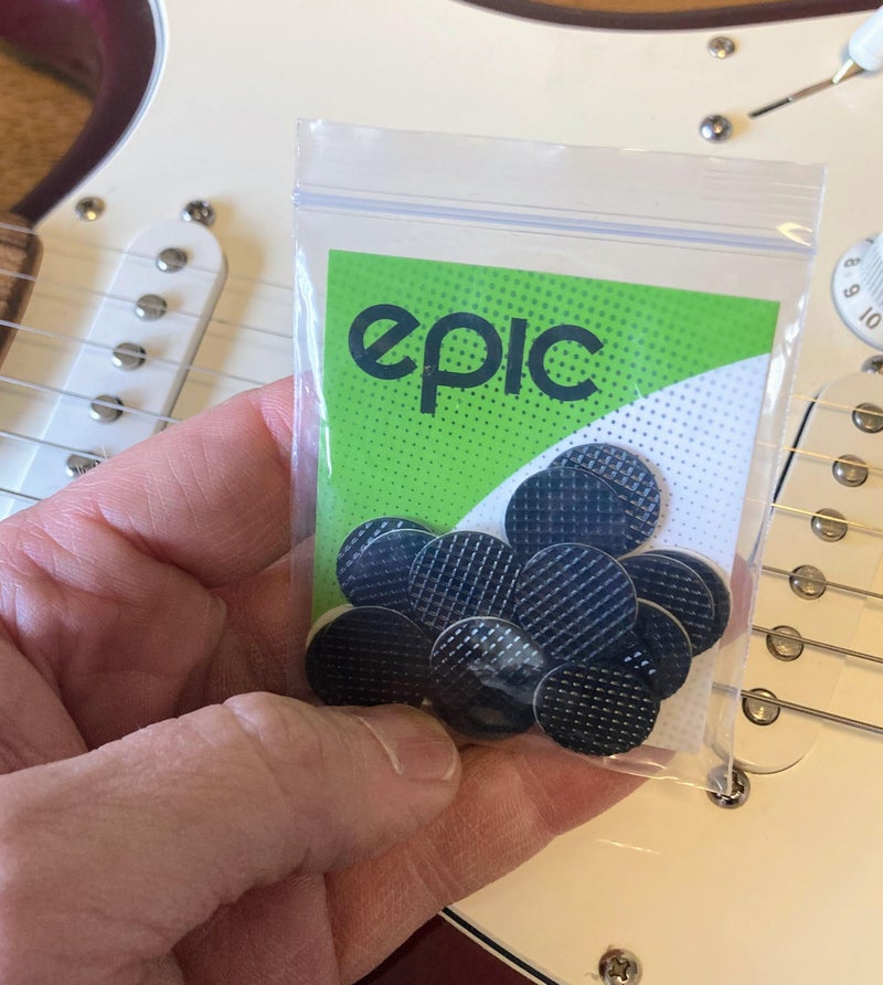 Epic Accessories إكسسوارات إبيك - عبوة 20 قطعة من مقابض لبيك الغيتار تمنع سقوط بيك الغيتار أثناء العزف، غير لزجة وتبقى في يدك، إكسسوارات إبيك (تأتي مع المقابض فقط) - Image 3